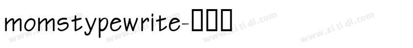 momstypewrite字体转换