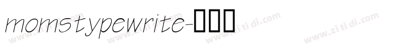 momstypewrite字体转换
