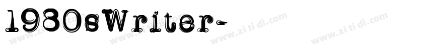 1980sWriter字体转换