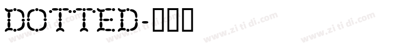 Dotted字体转换