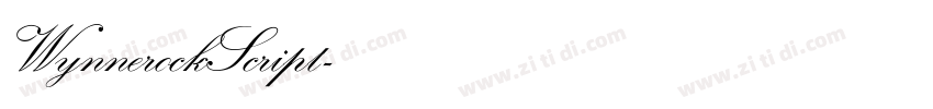 WynnerockScript字体转换