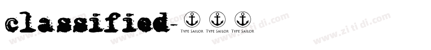 classified字体转换