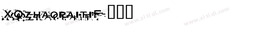 XQzhaopaitiF字体转换