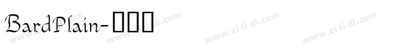 BardPlain字体转换
