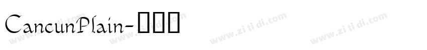 CancunPlain字体转换