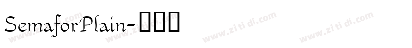 SemaforPlain字体转换