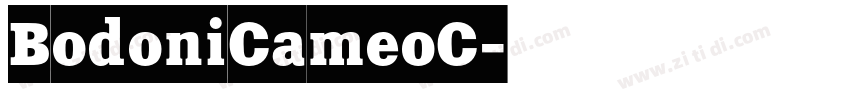 BodoniCameoC字体转换