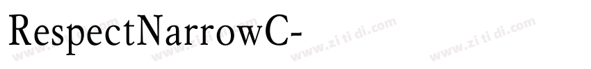 RespectNarrowC字体转换