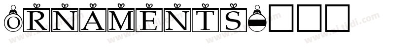 Ornaments字体转换