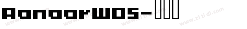 AanaarW05字体转换