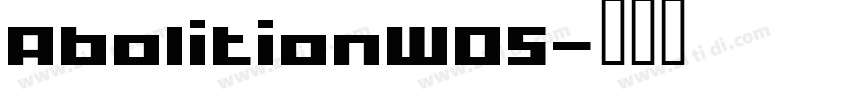 AbolitionW05字体转换