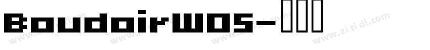 BoudoirW05字体转换