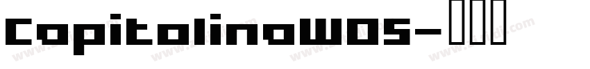 CapitolinaW05字体转换