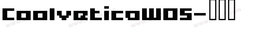 CoolveticaW05字体转换
