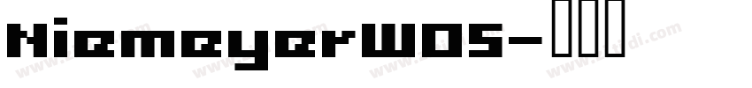 NiemeyerW05字体转换
