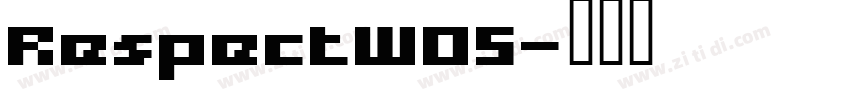 RespectW05字体转换