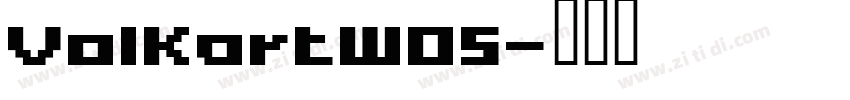 VolkartW05字体转换