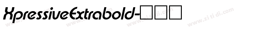 XpressiveExtrabold字体转换