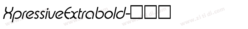 XpressiveExtrabold字体转换