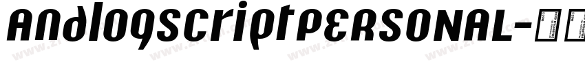 AnalogScriptPERSONAL字体转换