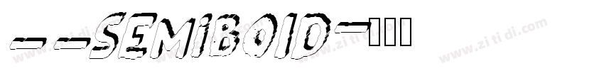 3_75_SemiBold字体转换