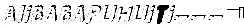 AIibabaPuHuiTi_3_85_字体转换