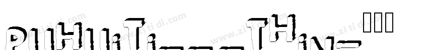 PuHuiTi_3_35_Thin字体转换