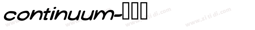 continuum字体转换