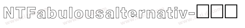 NTFabulousalternativ字体转换
