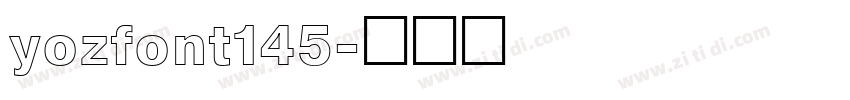 yozfont145字体转换