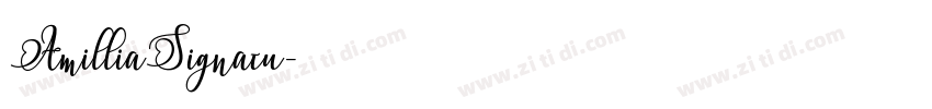 AmilliaSignatu字体转换