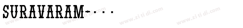 suravaram字体转换