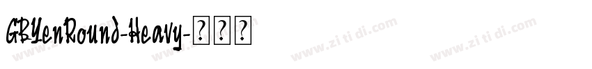 GBYenRound-Heavy字体转换