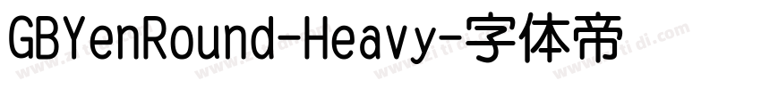 GBYenRound-Heavy字体转换