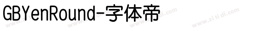 GBYenRound字体转换