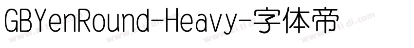 GBYenRound-Heavy字体转换