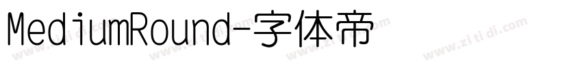 MediumRound字体转换