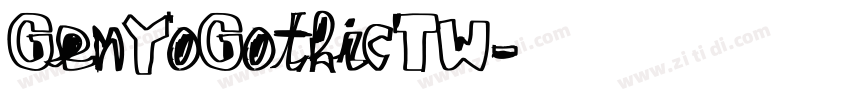 GenYoGothicTW字体转换