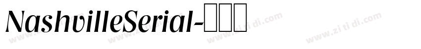 NashvilleSerial字体转换