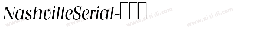 NashvilleSerial字体转换