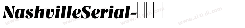 NashvilleSerial字体转换
