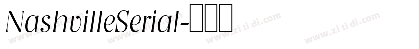 NashvilleSerial字体转换