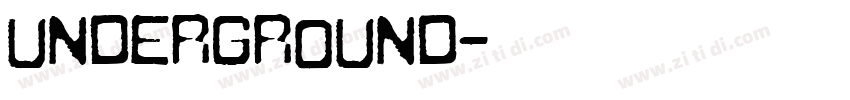 Underground字体转换