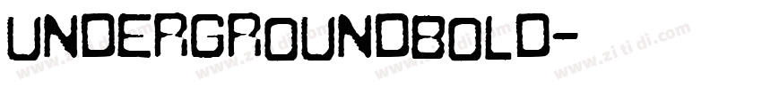 UndergroundBold字体转换