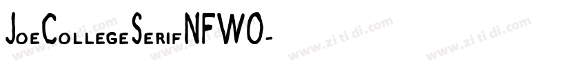 JoeCollegeSerifNFW0字体转换