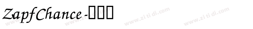 ZapfChance字体转换