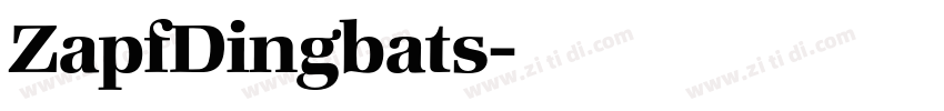 ZapfDingbats字体转换