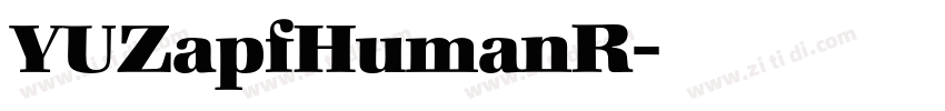 YUZapfHumanR字体转换