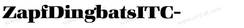 ZapfDingbatsITC字体转换