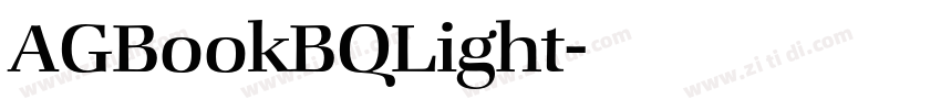 AGBookBQLight字体转换